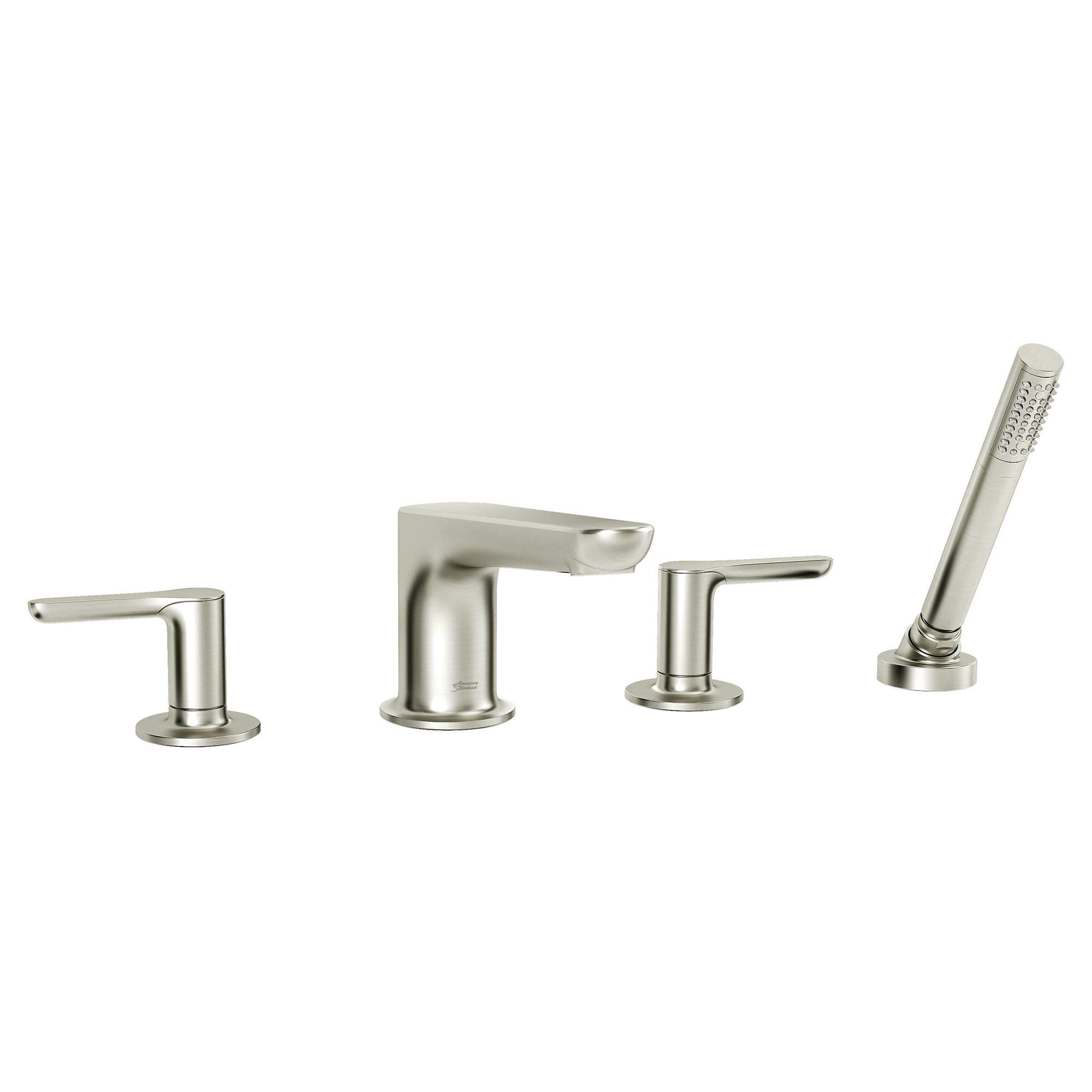 Studio S  Bathtub Faucet With Lever Handles and Personal Shower for Flash Rough In Valve   BRUSHED NICKEL